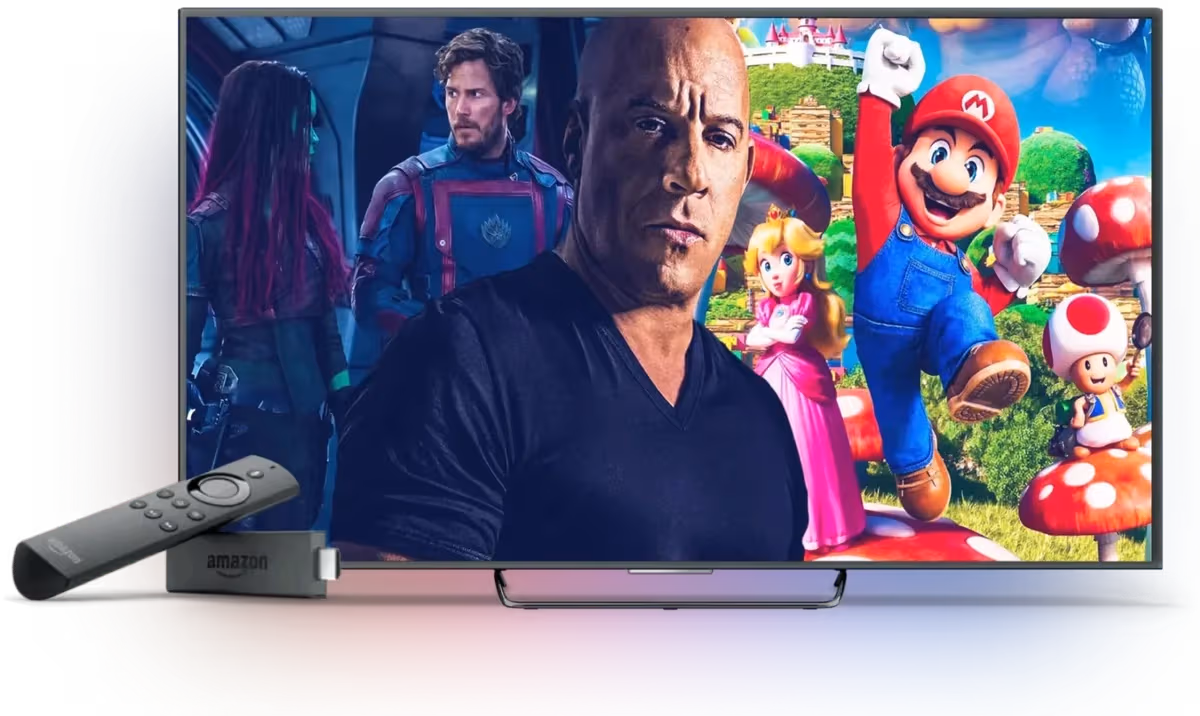 The iptv.repair channel guide on a smart TV